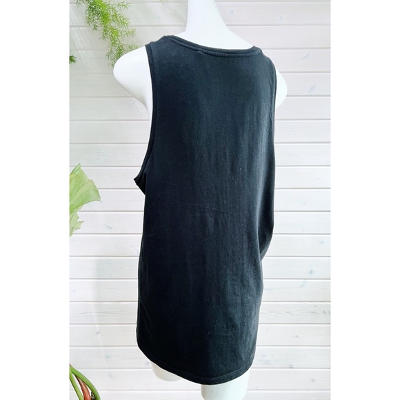 EUC Guess Los Angeles Long Tank Top | Tunic Length | Black & Silver | Medium - Picture 4 of 10